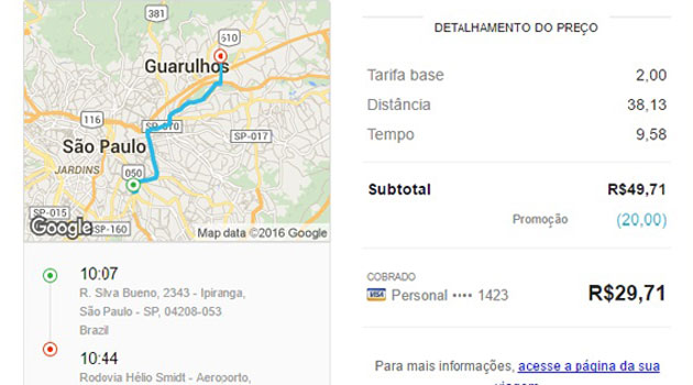 Saiba tudo sobre o cálculo de preço de viagens da Uber